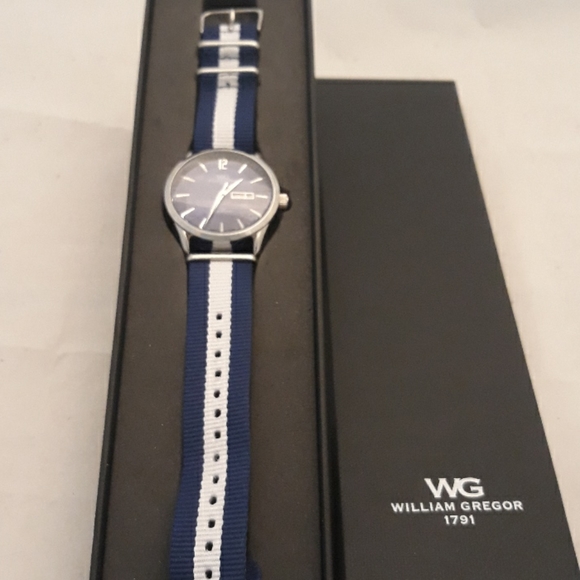 William Gregor 1791 Navy Blue Watch - Picture 1 of 4